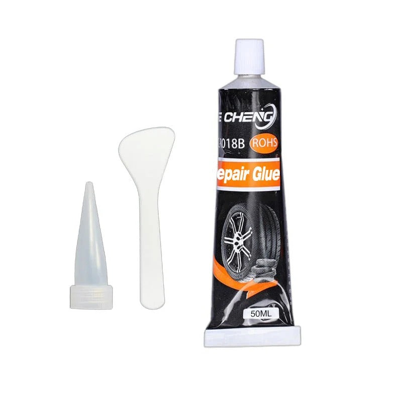 Waterproof and high temperature resistant tire repair adhesive
