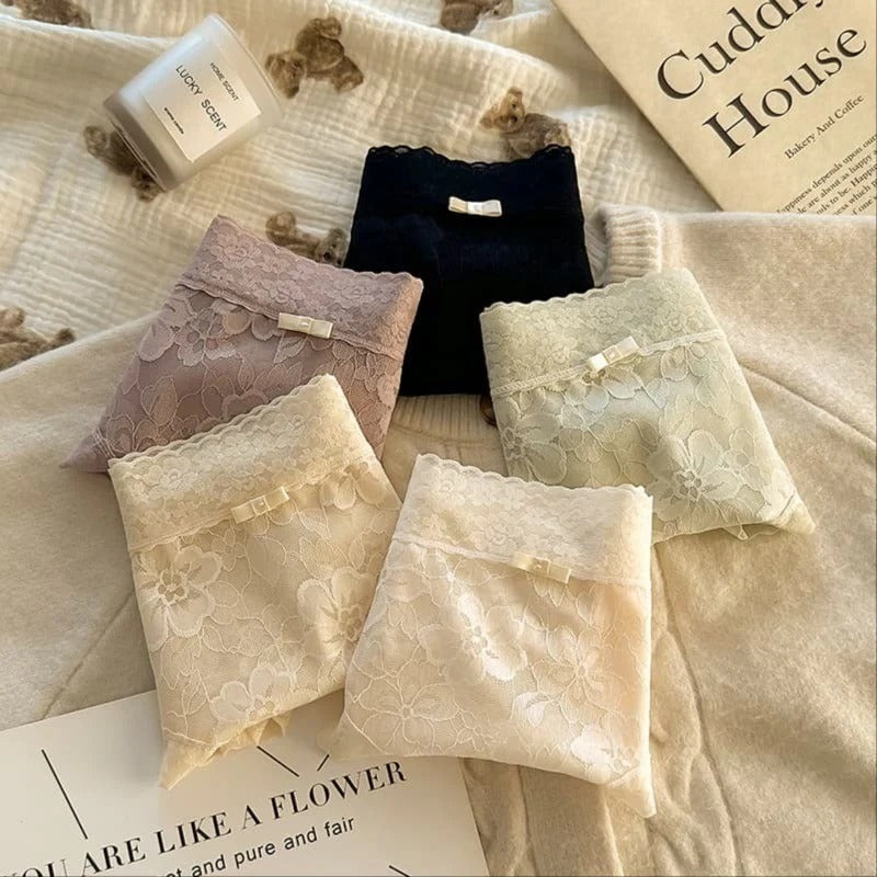 5PCS Women's Soft Lace Panties