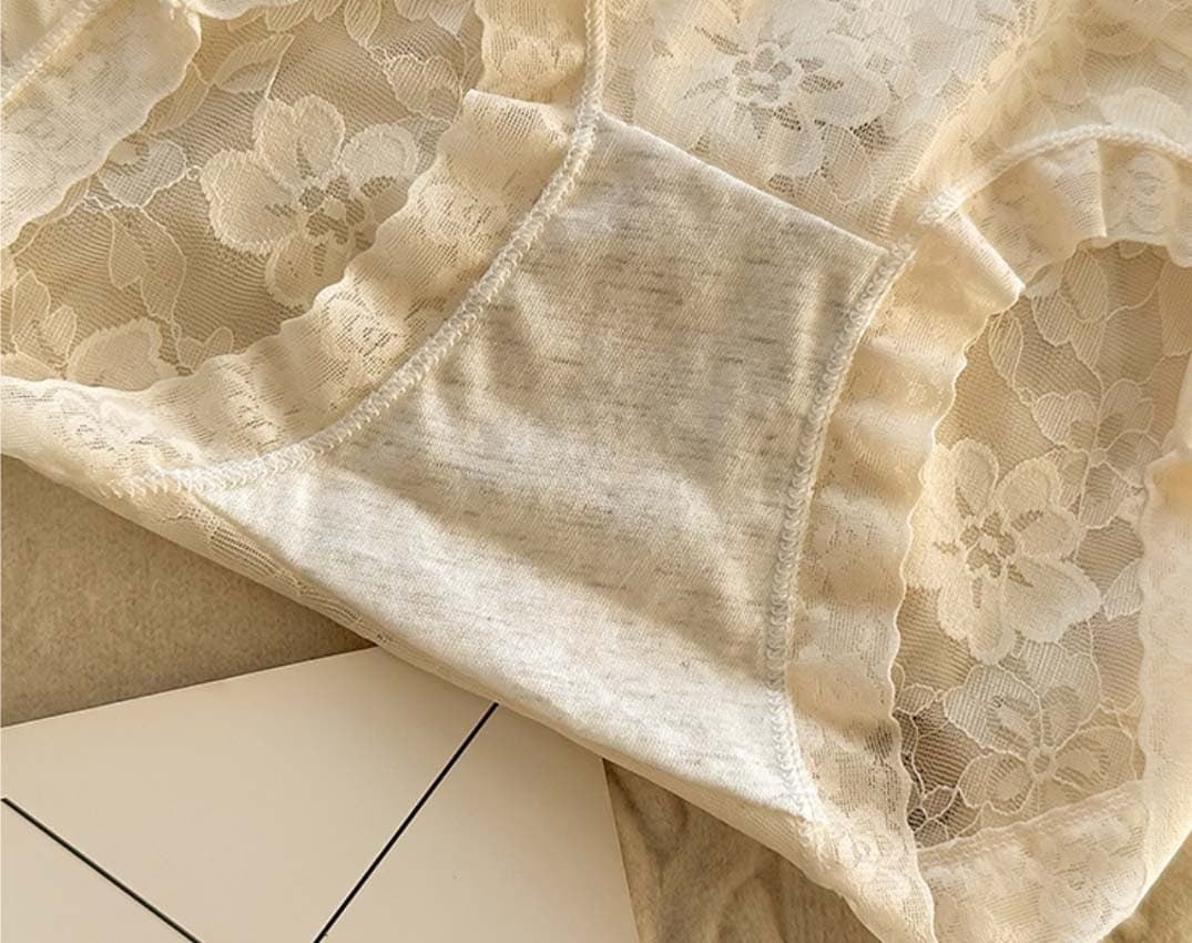 5PCS Women's Soft Lace Panties