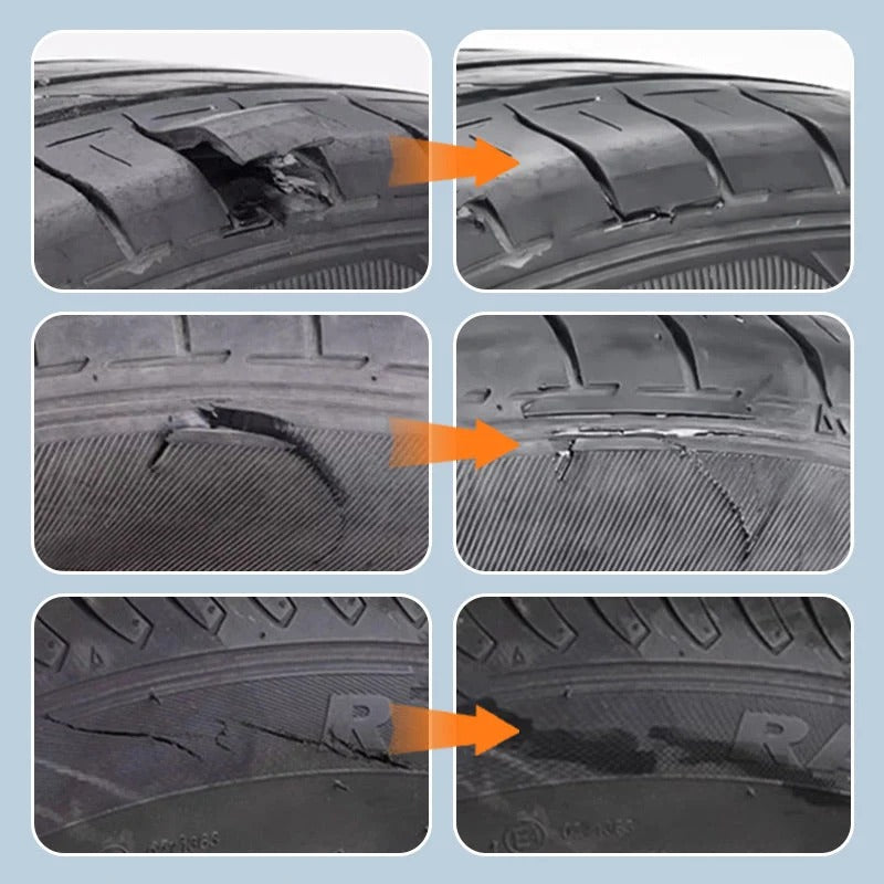 Waterproof and high temperature resistant tire repair adhesive